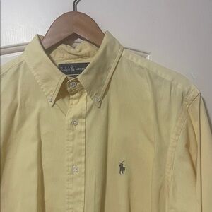 Ralph Lauren Light Yellow Casual Botton Down Shirt